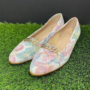 Amalfi Oste Floral Loafer with Gold Hardware
